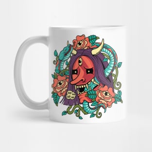 demon mask Mug